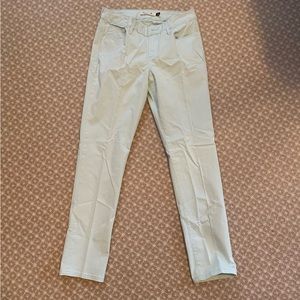 Christopher blue sea foam mid rise skinny ankle crop pants